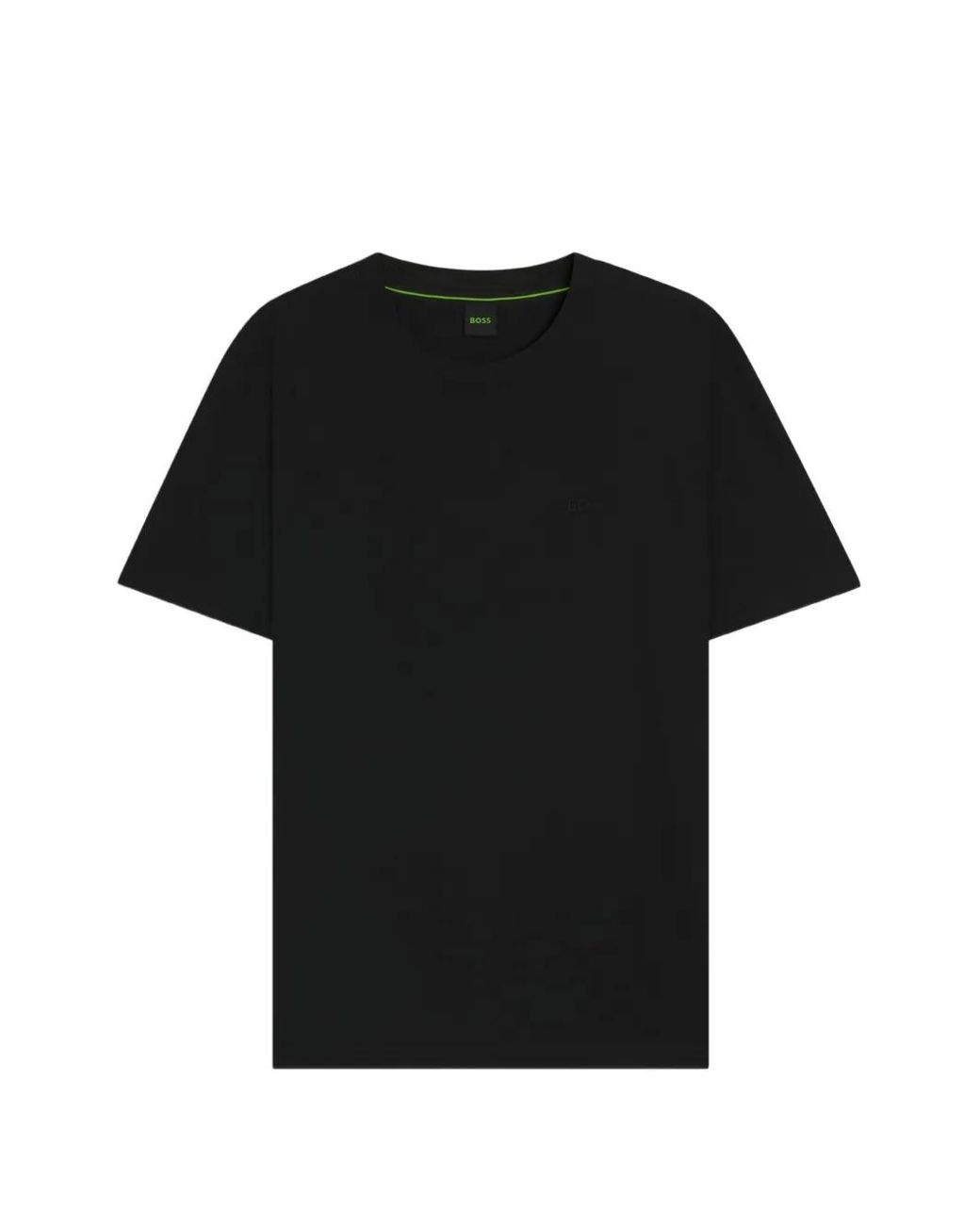 Boss Black Embroidered-Logo T-Shirt for men