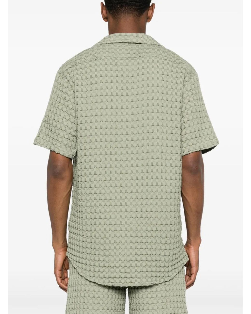 Oas Green Cuba Camp-Collar Shirt for men