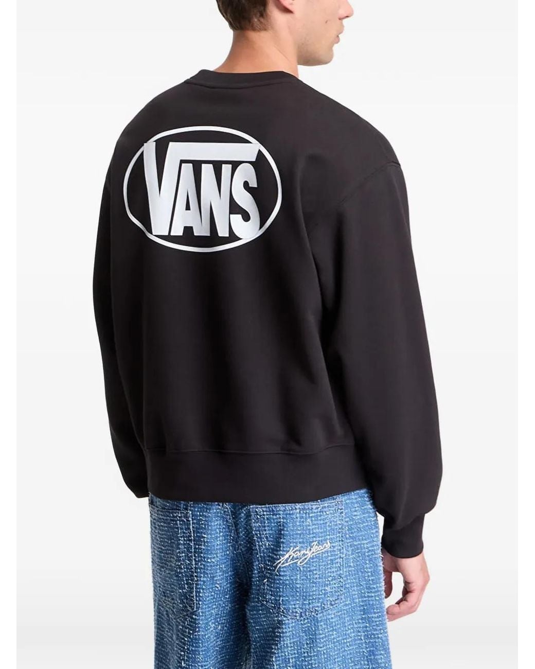 Vans Black Logo-Print Sweater for men