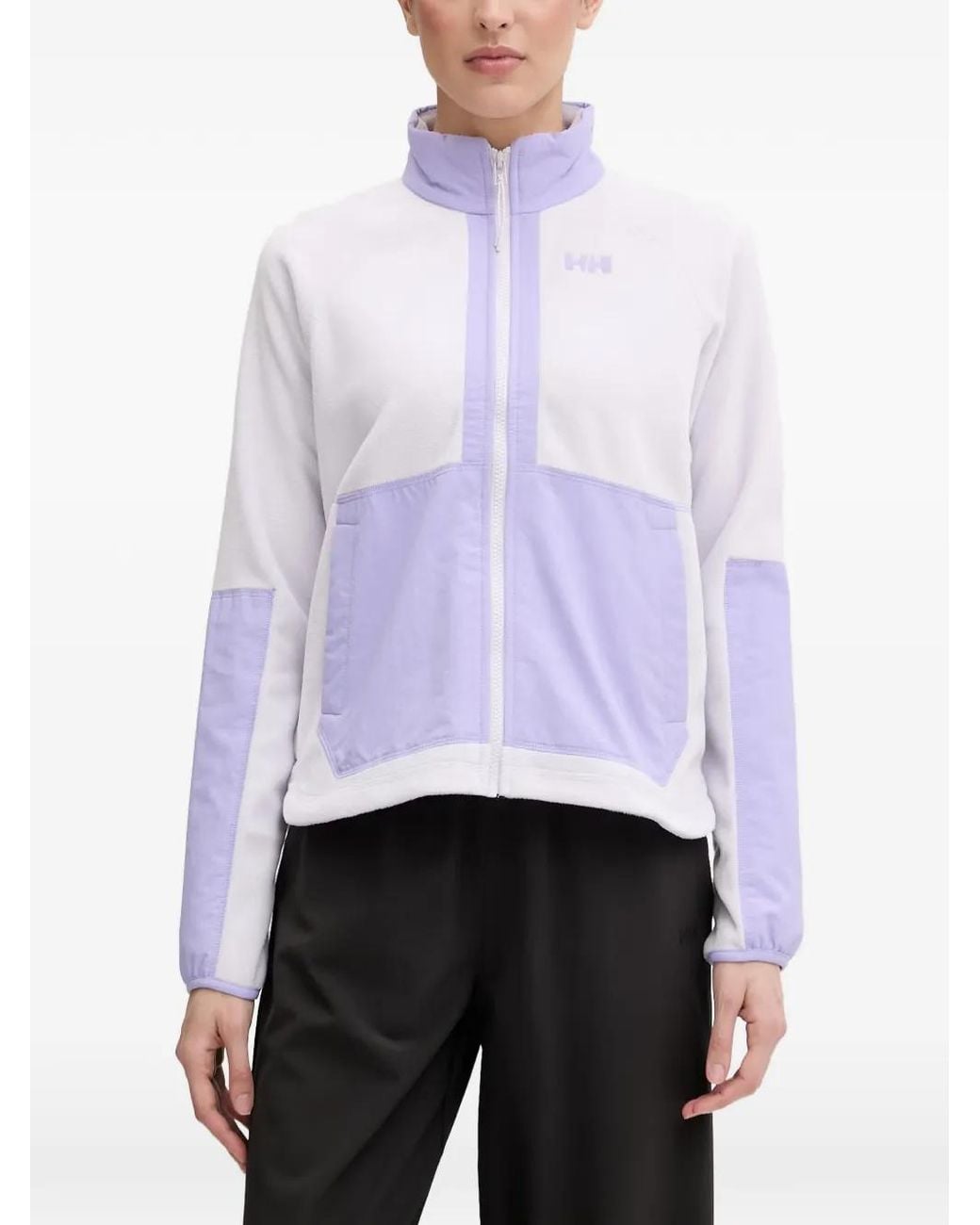 Helly Hansen White Fleece Panelled Lightweight Jacket