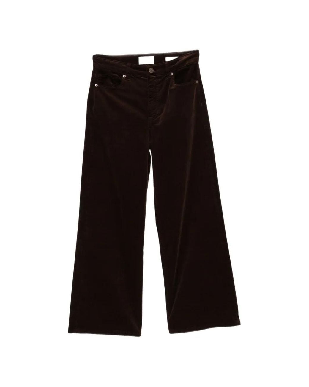 FRAME Black The Swing Corduroy Belt-Loop Trousers
