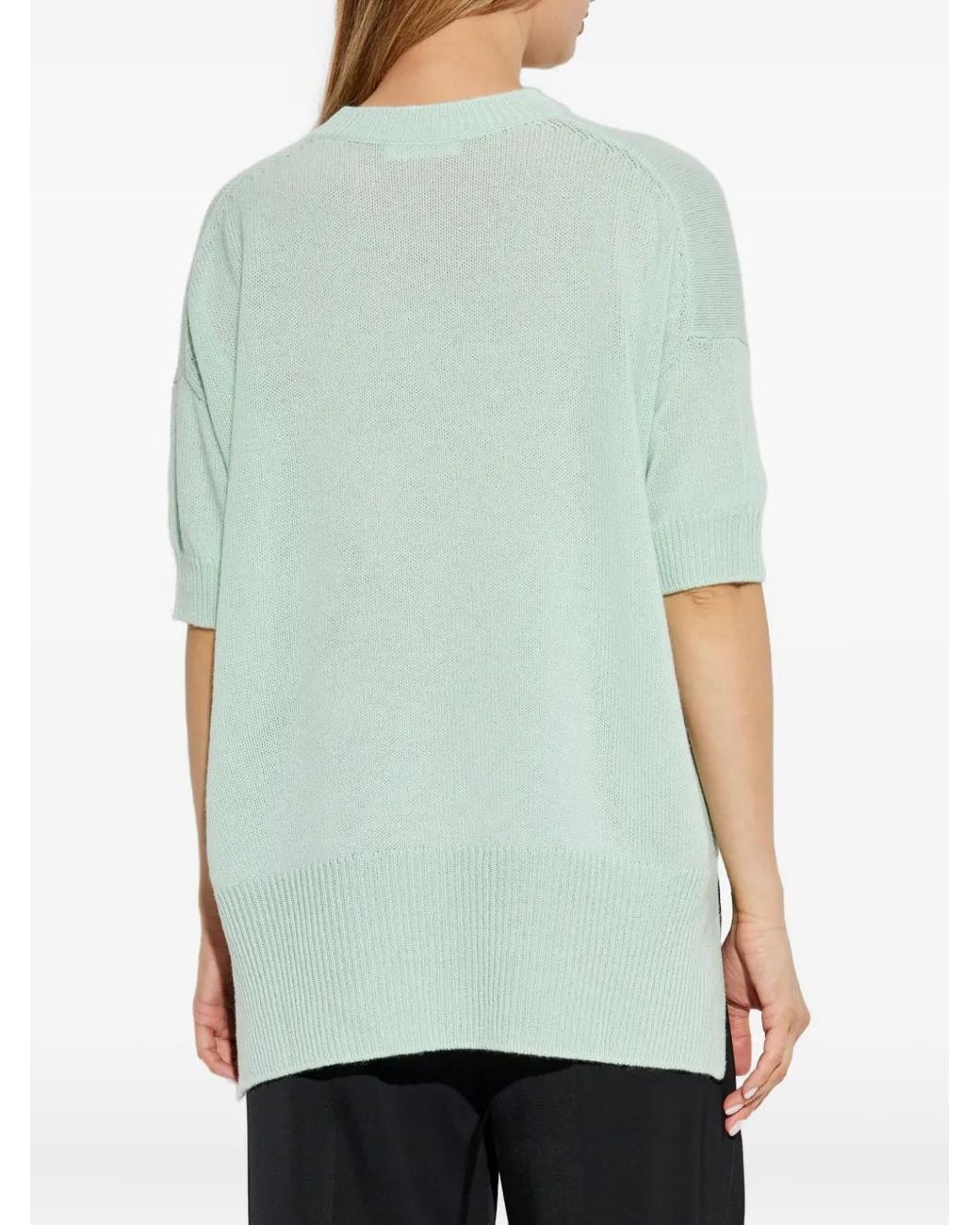 Jil Sander Green Cashmere Sweater