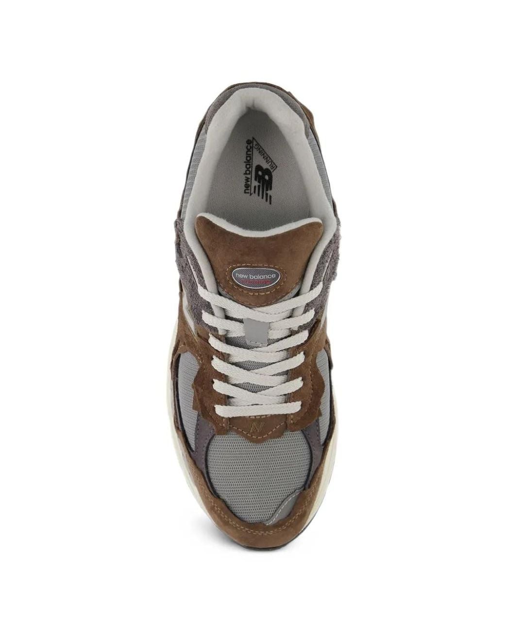 New Balance Brown 2002R Lace-Up Sneakers