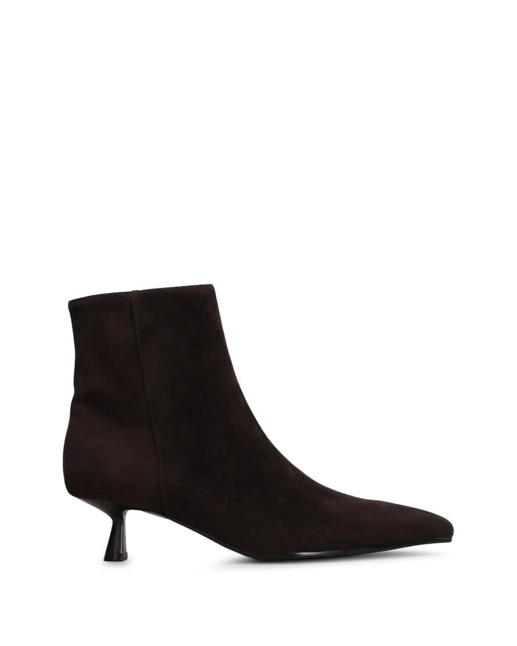 Bibi Lou Black Pointed-Toe Ankle Boots