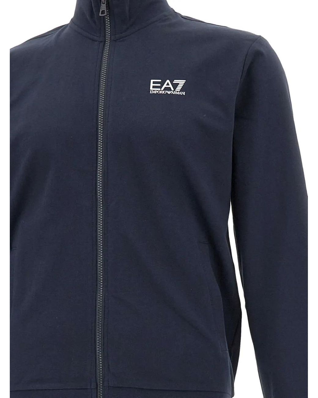 Chándal Con Cremallera Y Logo EA7 de hombre de color Blue