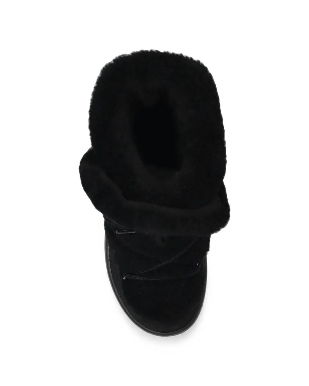 Bogner Black Chamonix Shearling-Trim Leather Snow Boots