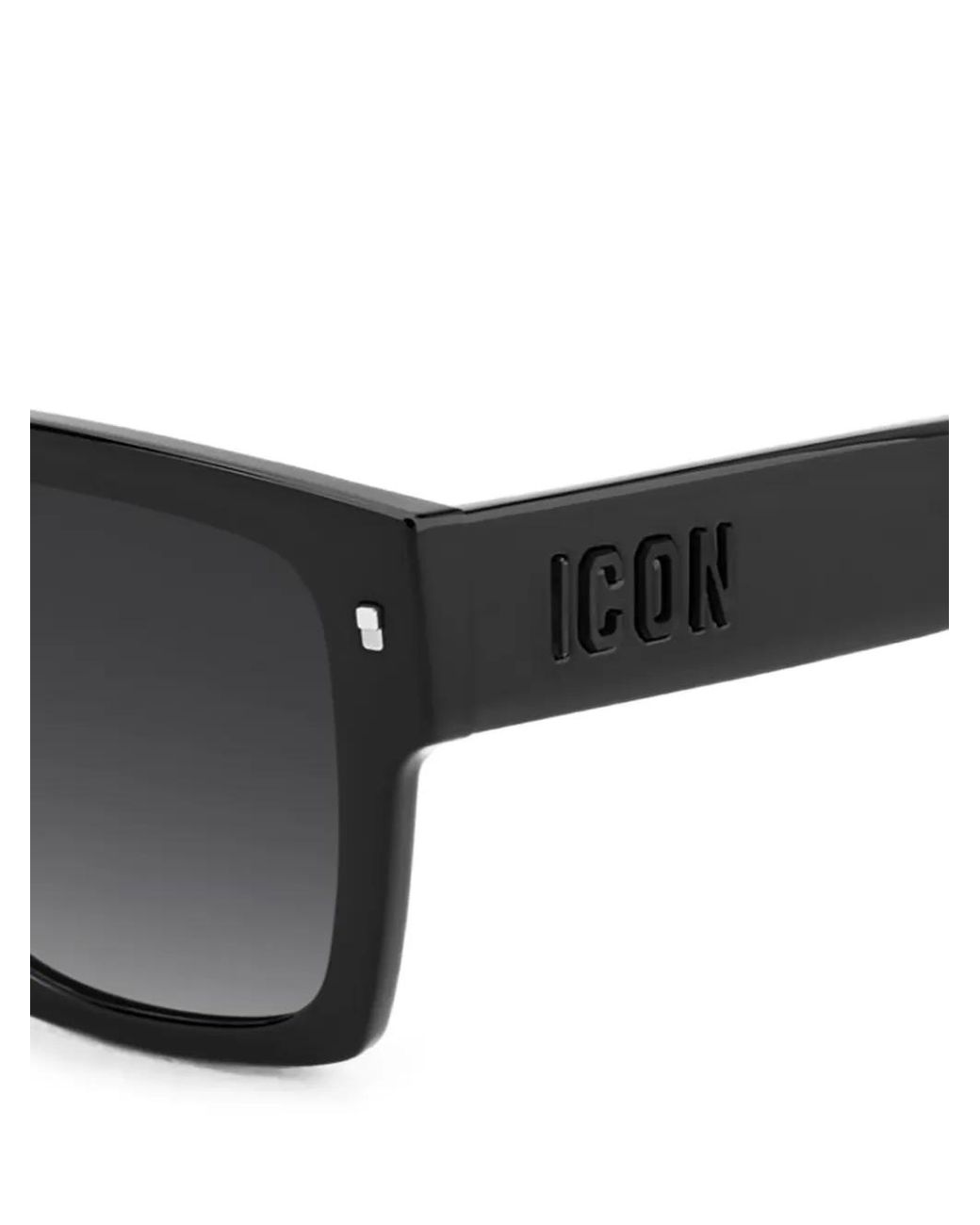 DSquared² Black Lunettes De Soleil Iconique À Monture Carrée