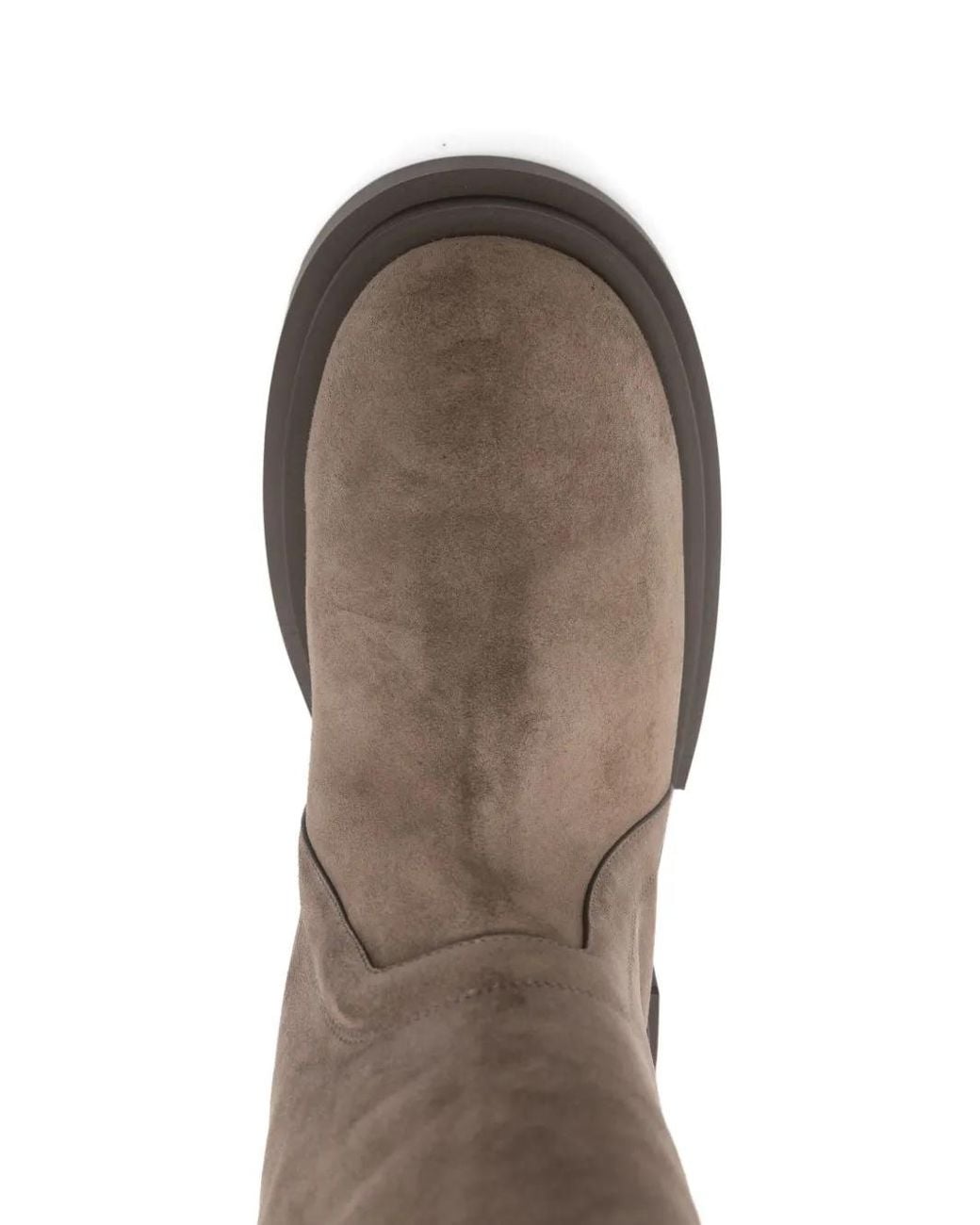 Rick Owens Brown 70Mm Wader Bogun Over-The-Knee Boots