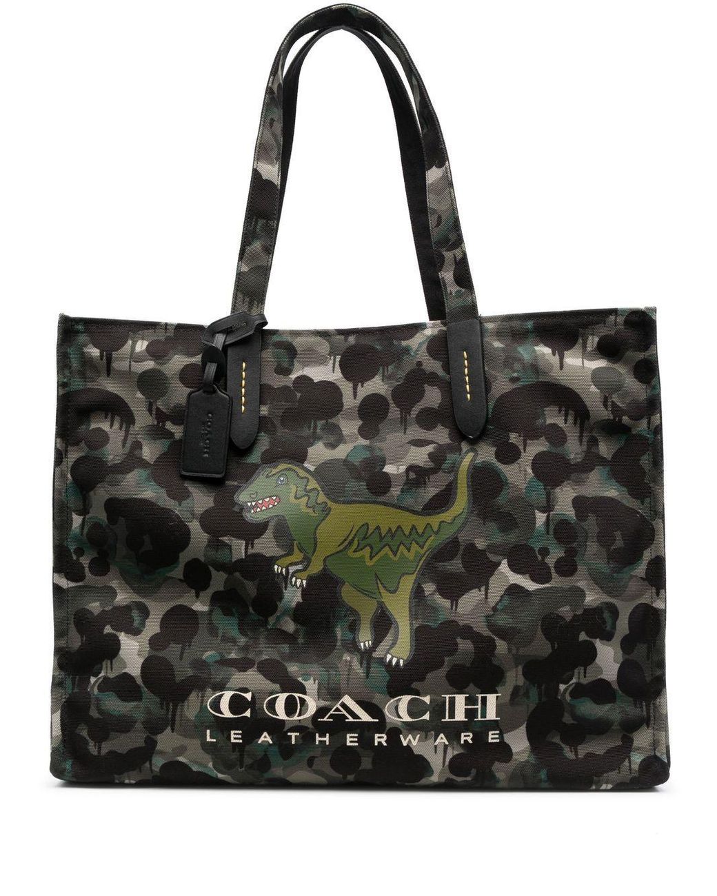 COACH Camoprint Tote Bag in Black Lyst Australia