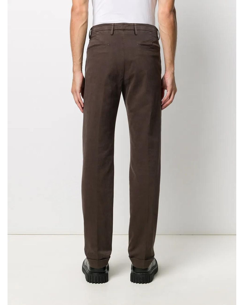 Briglia 1949 Gray Straight Leg Trousers for men