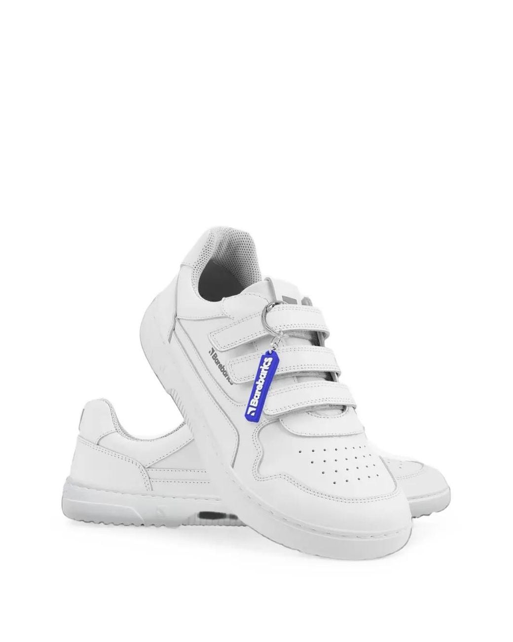 Barebarics White Touch-Strap Sneakers
