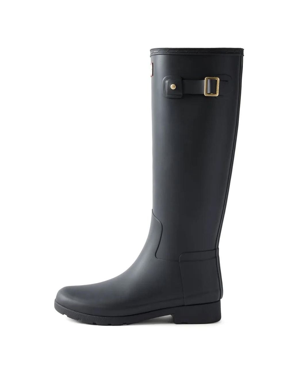 Hunter Black Wellington-Trim Boots