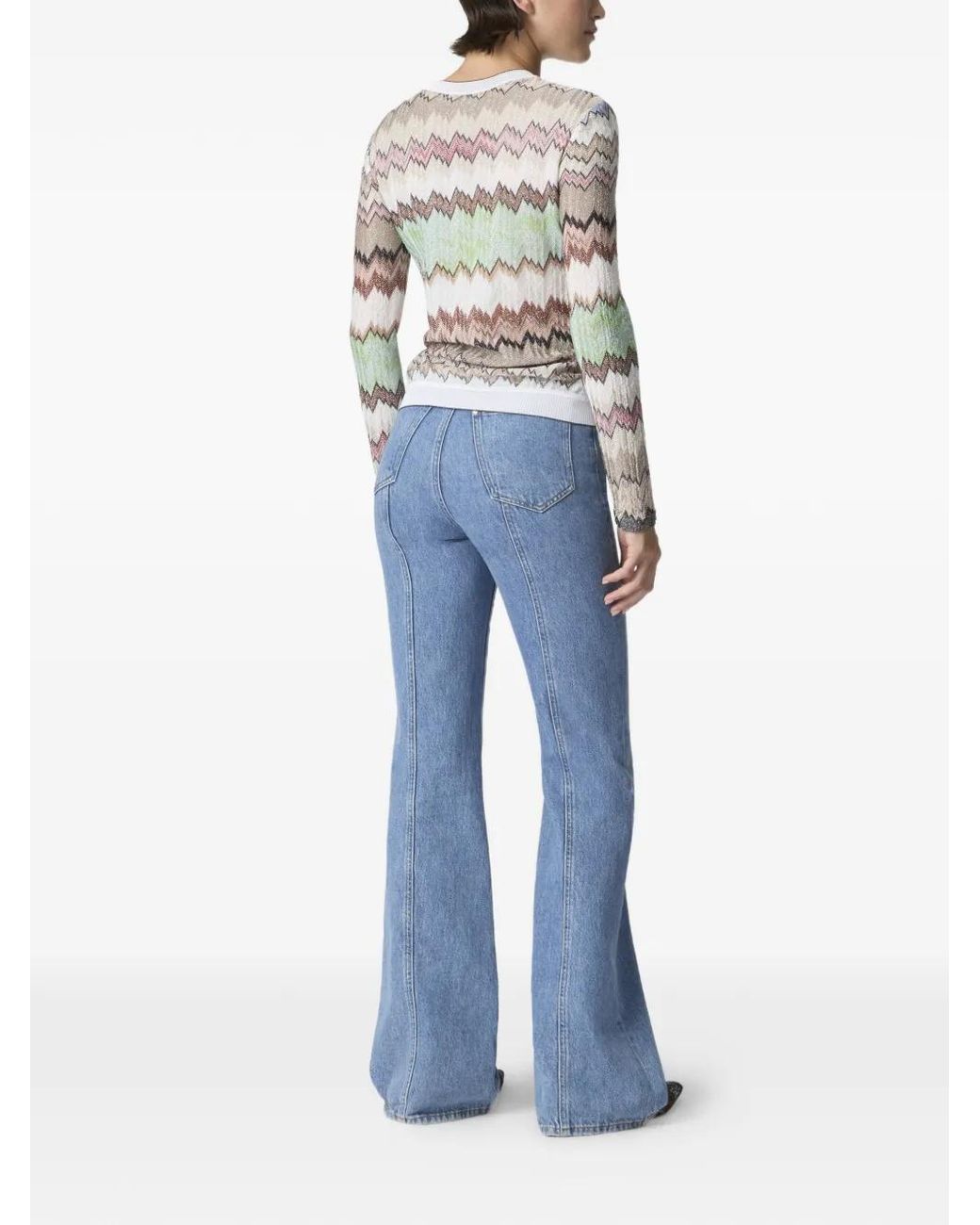 Missoni White Chevron-Pattern Sweaters