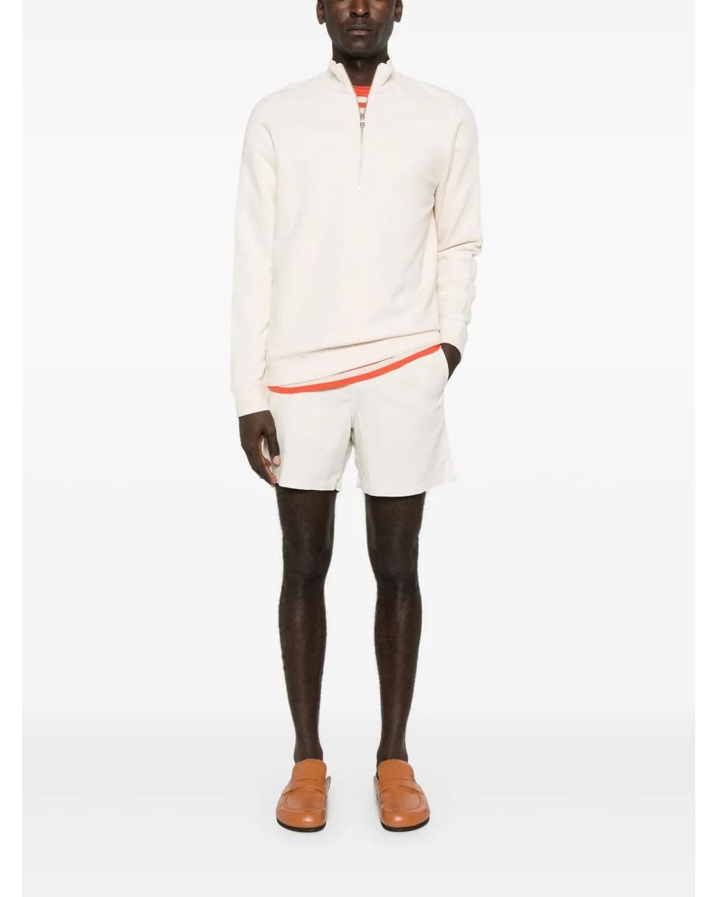 NN07 Natural Gregor Twill Shorts for men
