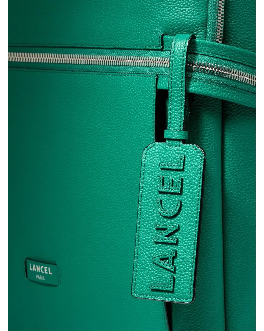 Lancel Black Ninon Leather Logo-Detail Suitcase