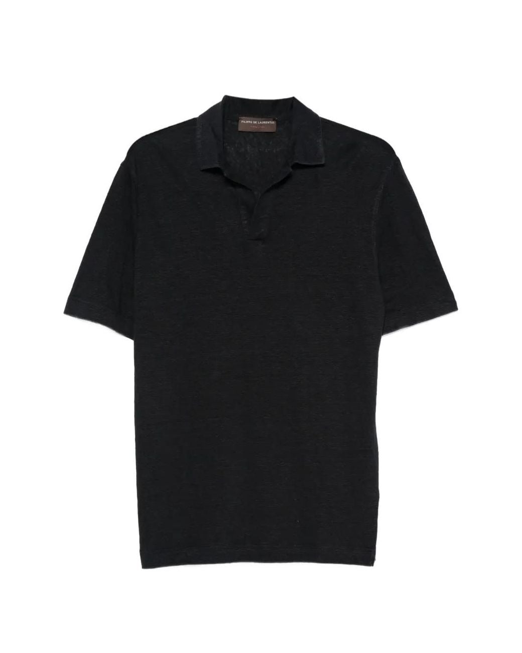 FILIPPO DE LAURENTIIS Black Short-Sleeve T-Shirt for men