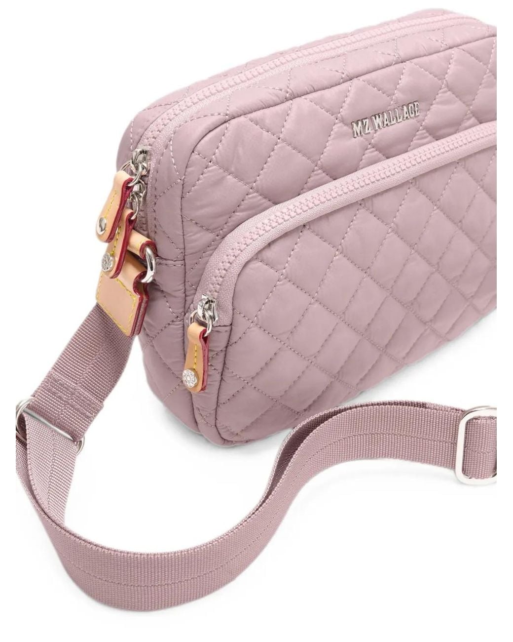 MZ Wallace Pink Small Metro Camera Quilted Crossbody Bag