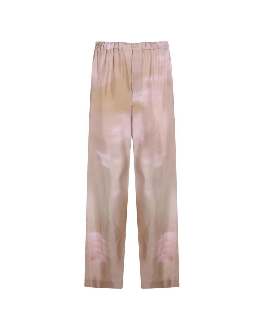 Fabiana Filippi Pink Printed Elasticated Trousers