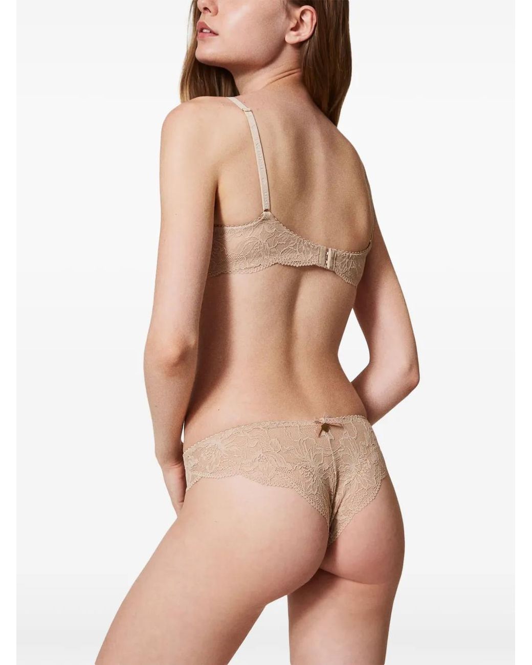 Twinset Natural Underwired Lace Bra