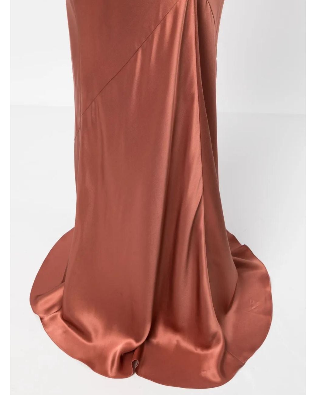 Michelle Mason Pink Bias Maxi Skirt