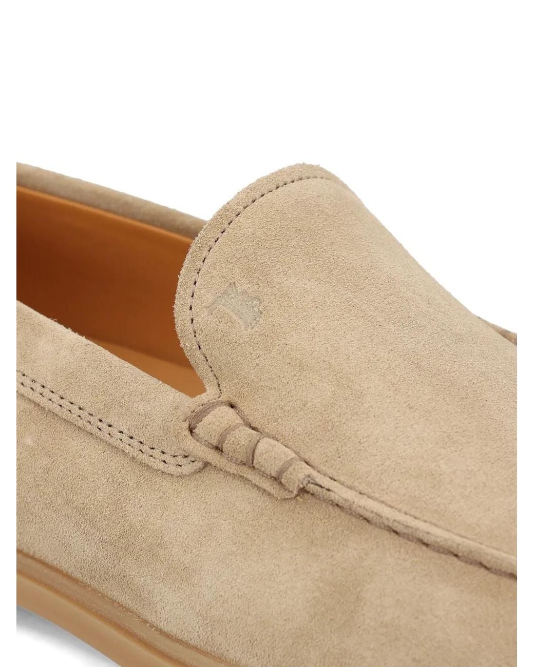 Tod's Ballerinas Aus Wildleder in Natural für Herren
