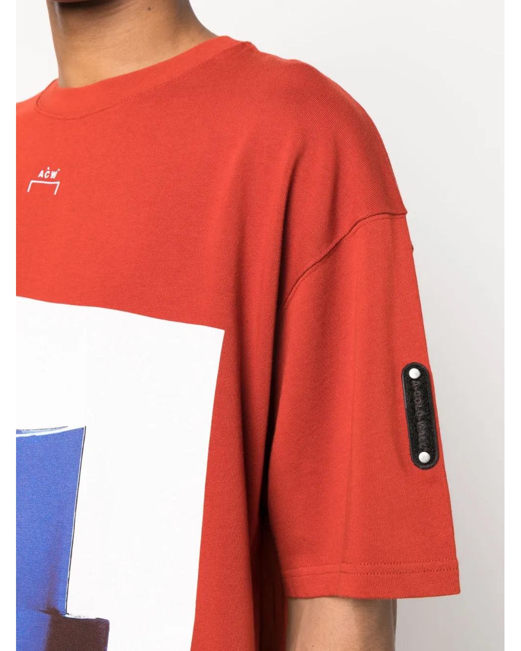 A_COLD_WALL* Red Graphic-Print Short-Sleeve T-Shirt for men