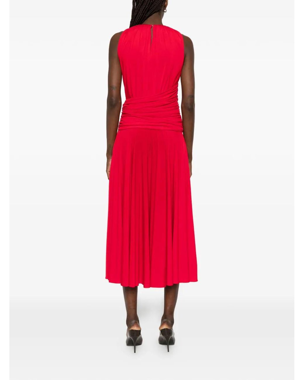 Brandon Maxwell Red Isadora Dress
