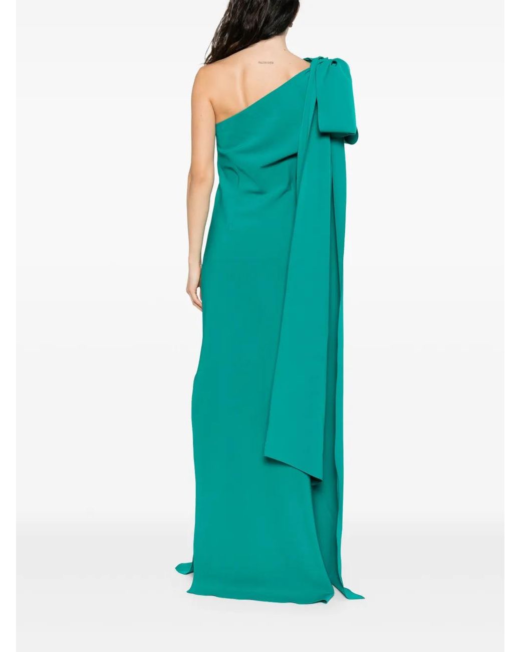Atu Body Couture Green One-Shoulder Maxi Dress