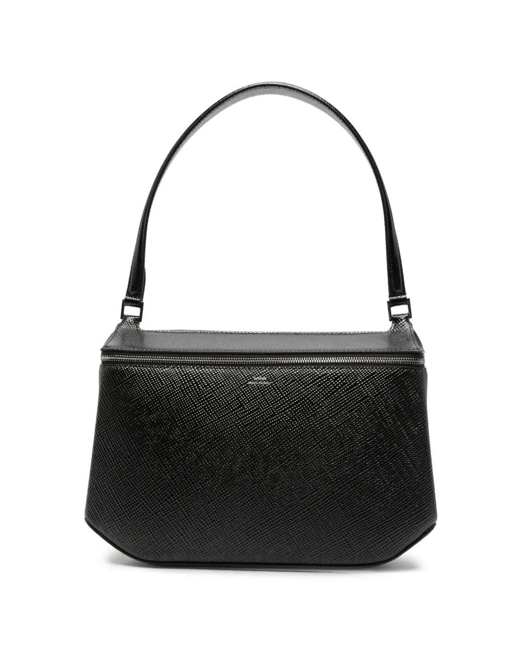 Totême Black Clip Palmellato-Patent Shoulder Bag