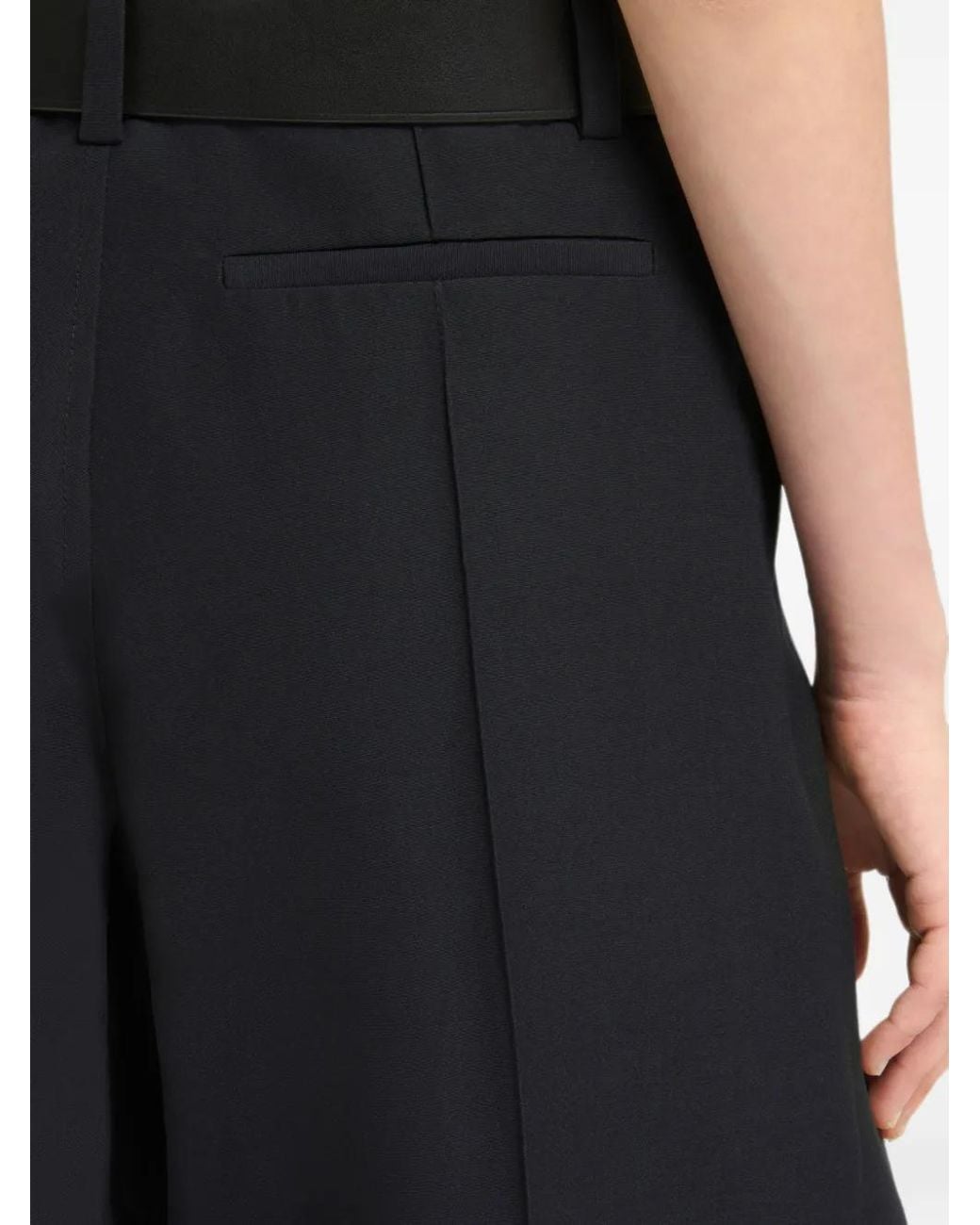 Marni Blue Wool Wide-Leg Trousers