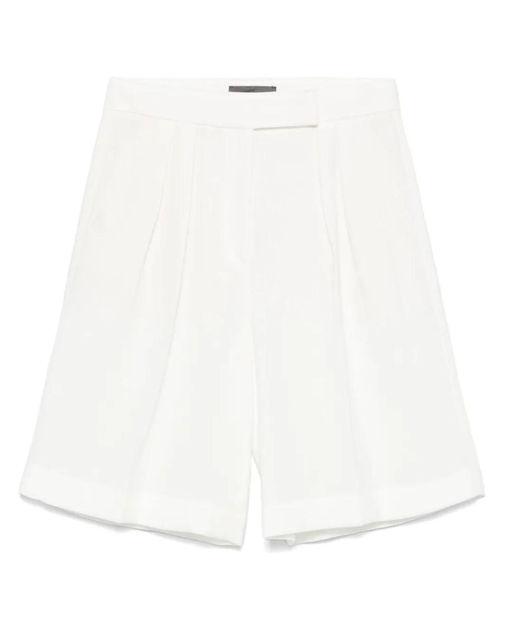 Lorena Antoniazzi White Linen Shorts