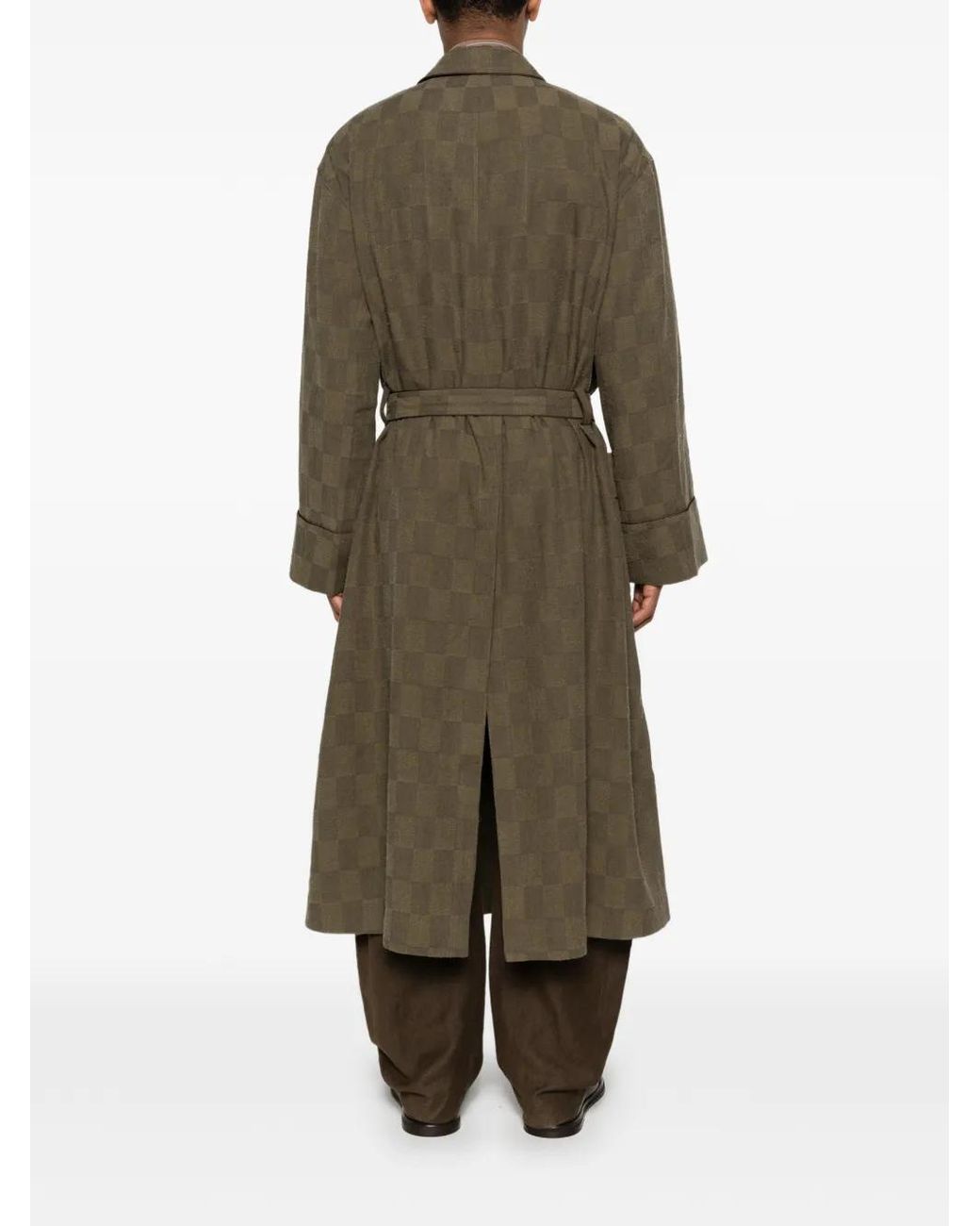 ZIGGY CHEN 23SS スレッジ ダブルブレステッド コート メンズ Ziggy Chen チェック ダブルコート グリーン | Lyst