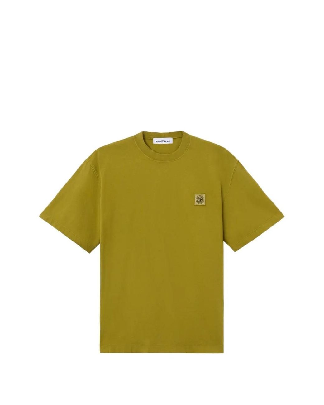 Stone Island Green 2100030 Combed Organic Cotton Jersey T-Shirt for men