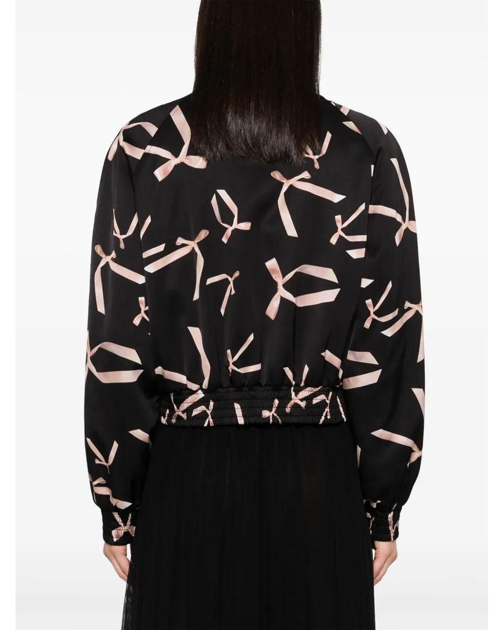 Pinko Black X Patrick Mcdowell Printed Bomber Jacket