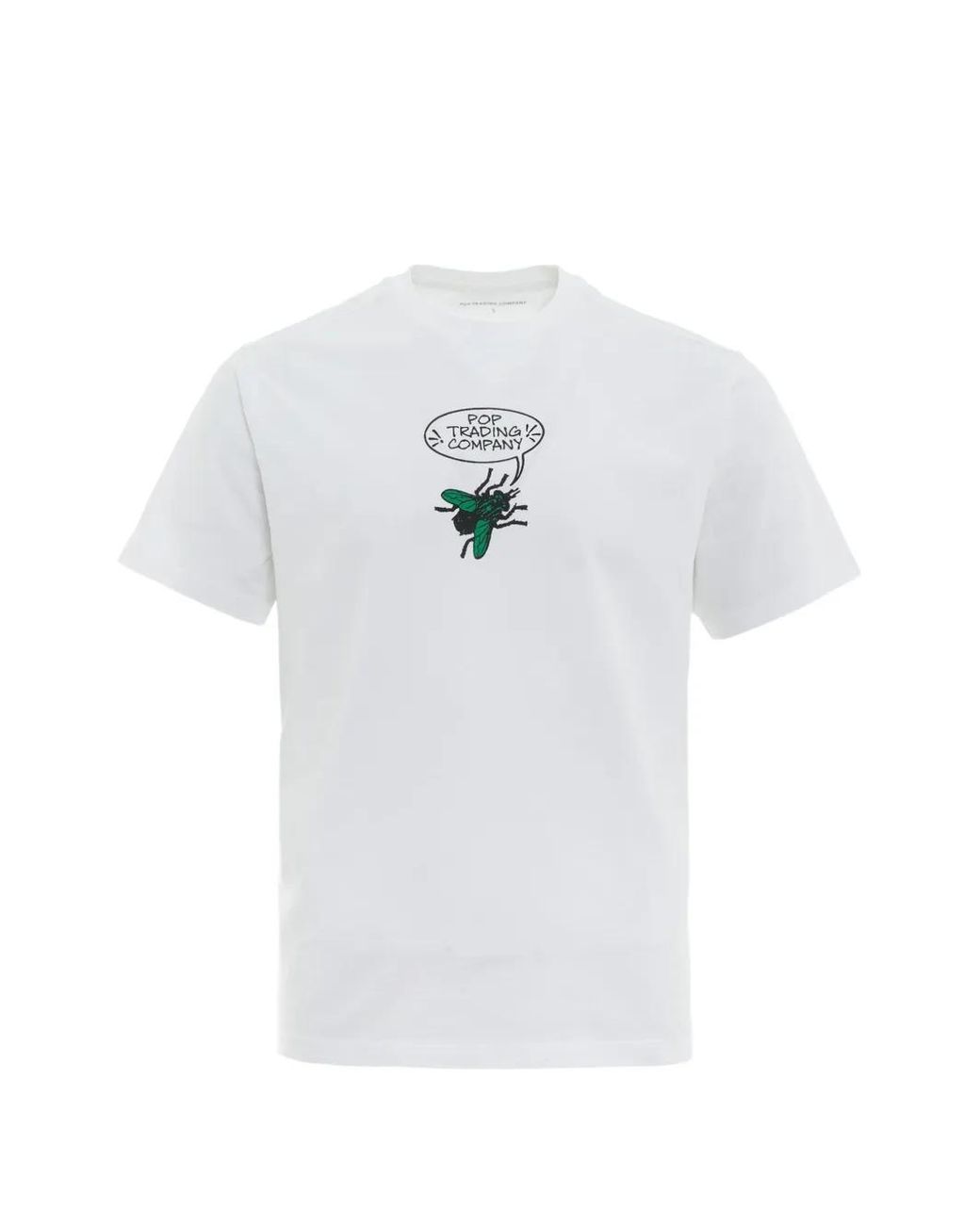 Pop Trading Co. White Pop Fly T-Shirt for men