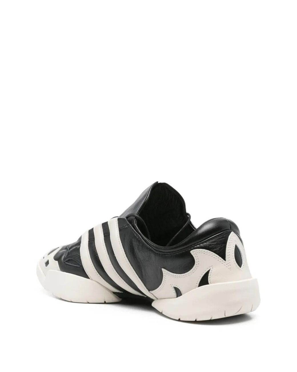 Y-3 Black Leather Trainers
