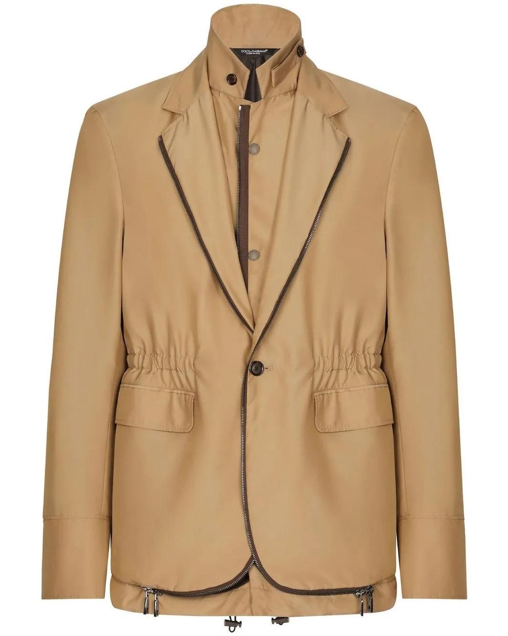 Dolce & Gabbana Natural Deconstructed Layered Blazer for men