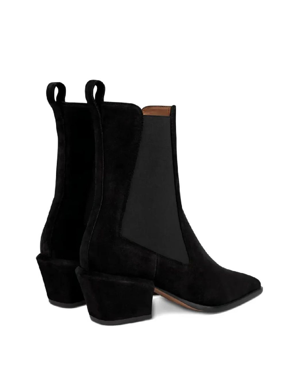 Paris Texas Black Bettina Suede Ankle Boots