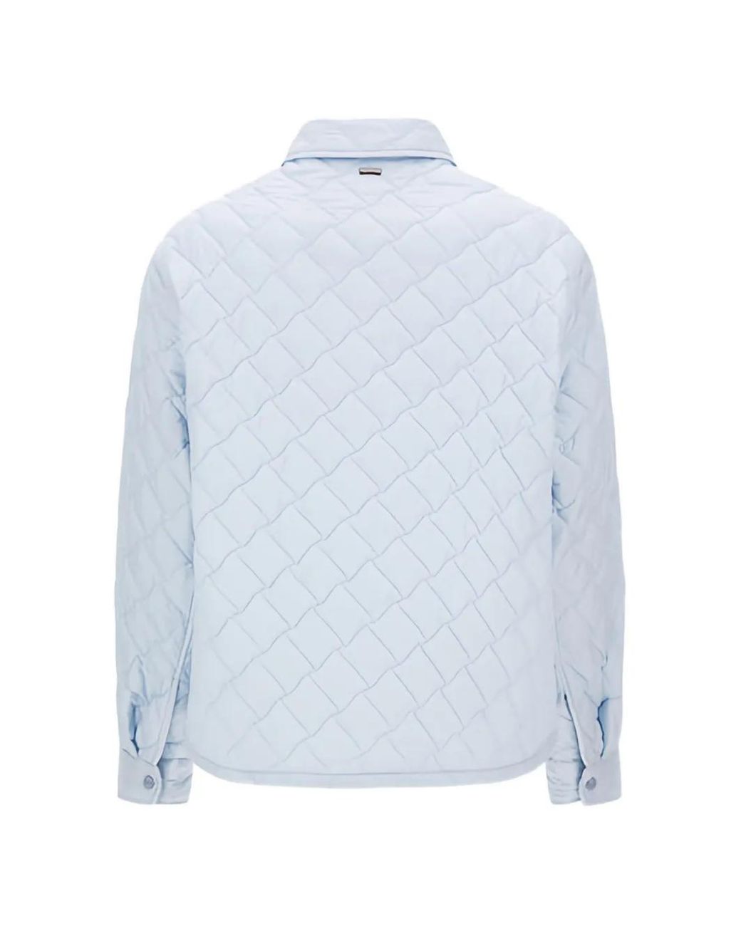 Herno Blue Ecoage Quilted Shirt Jacket
