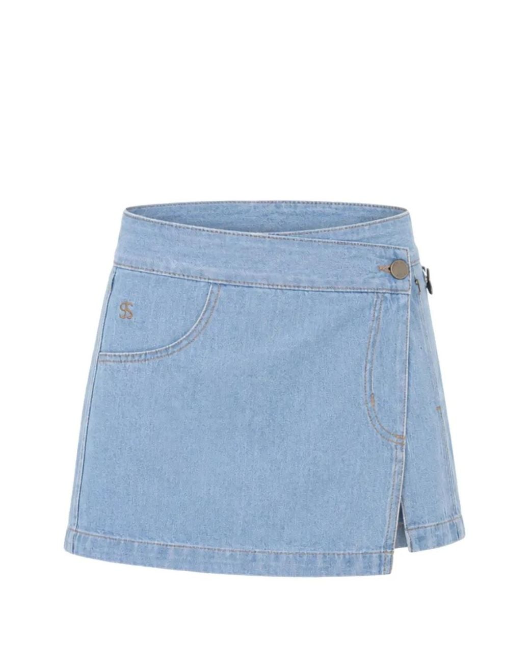 SOEUR & FRÈRES Blue The Pearl Mini Skirt