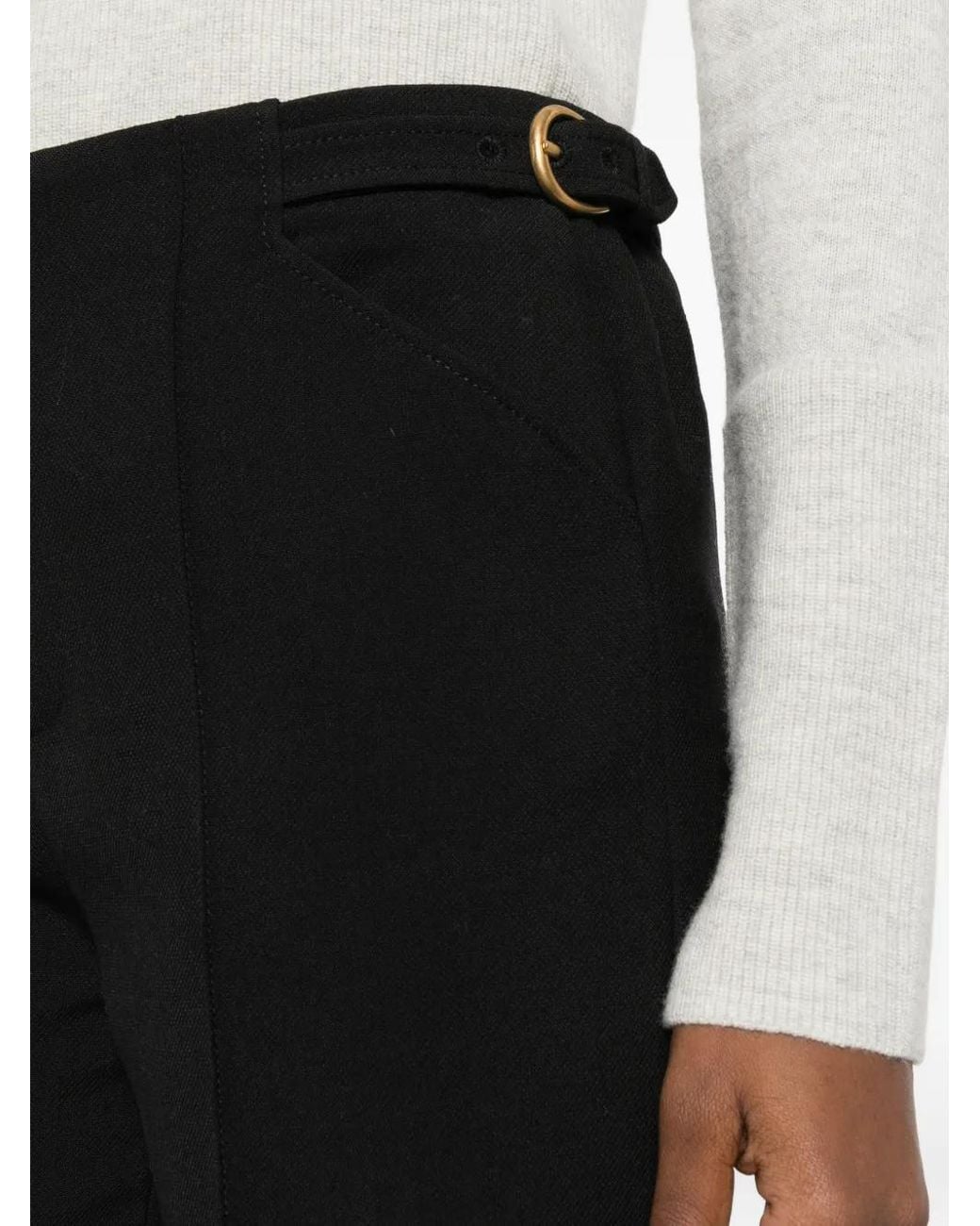 Chloé Black Tailored Cropped Trousers