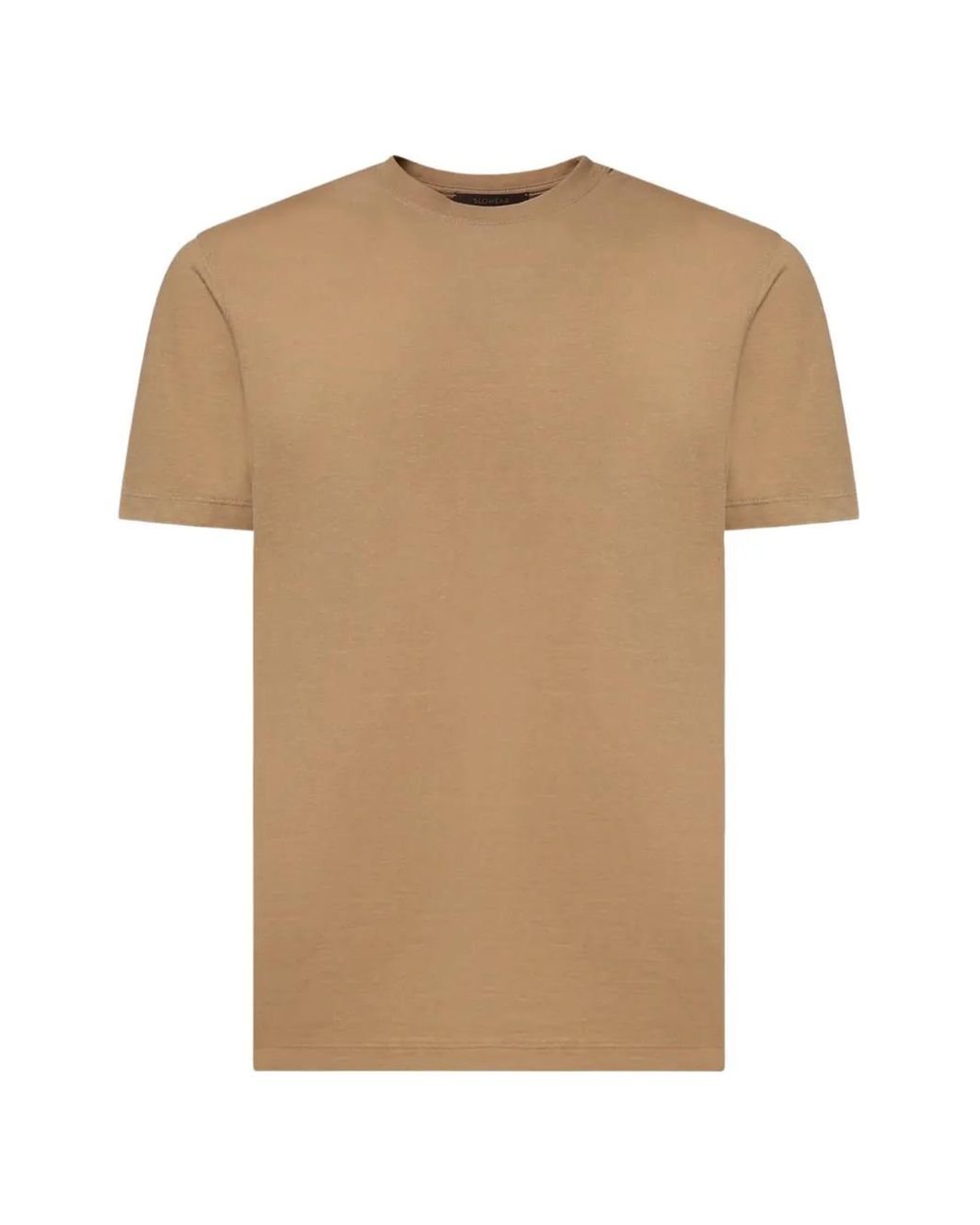 Zanone Natural T-Shirt En Coton À Col Rond for men