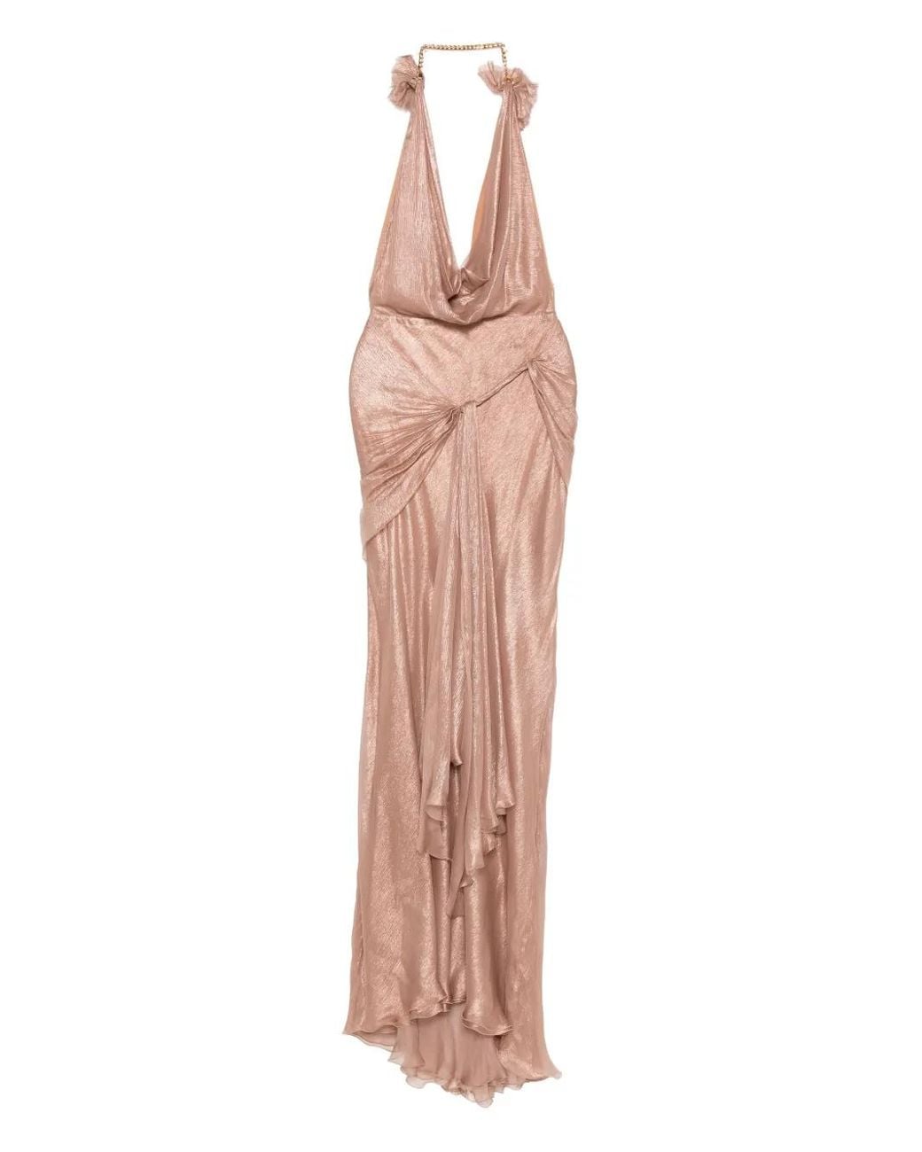 Maria Lucia Hohan Pink Alix Draped Dress