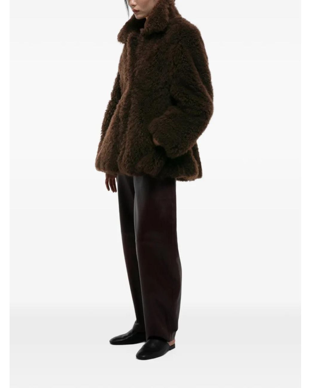 DUCIE Brown Maeve Peplum Jacket