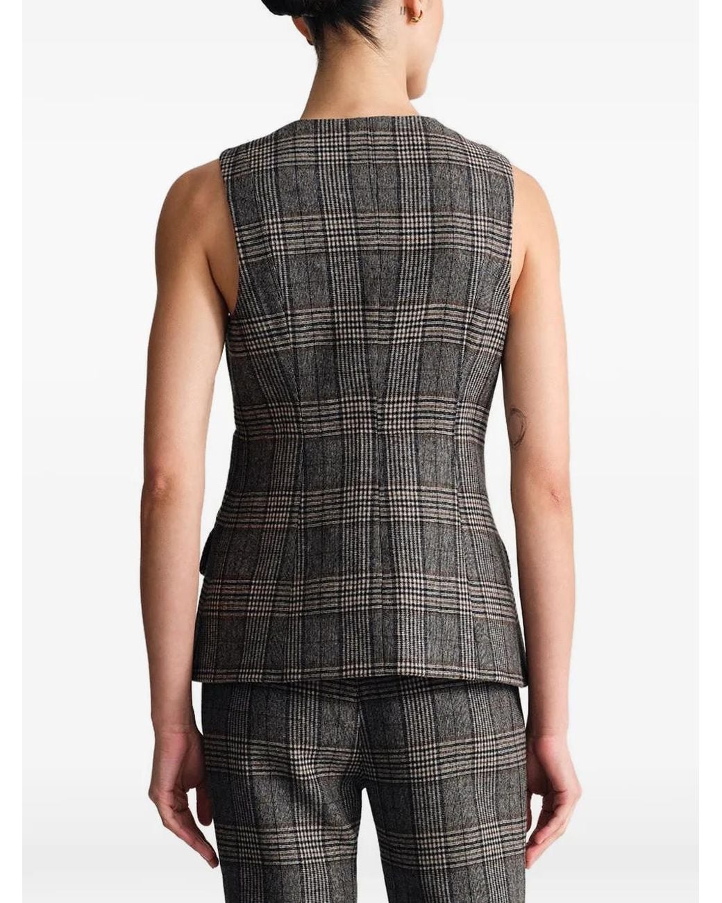 Cara Cara Gray Tess Plaid Vest