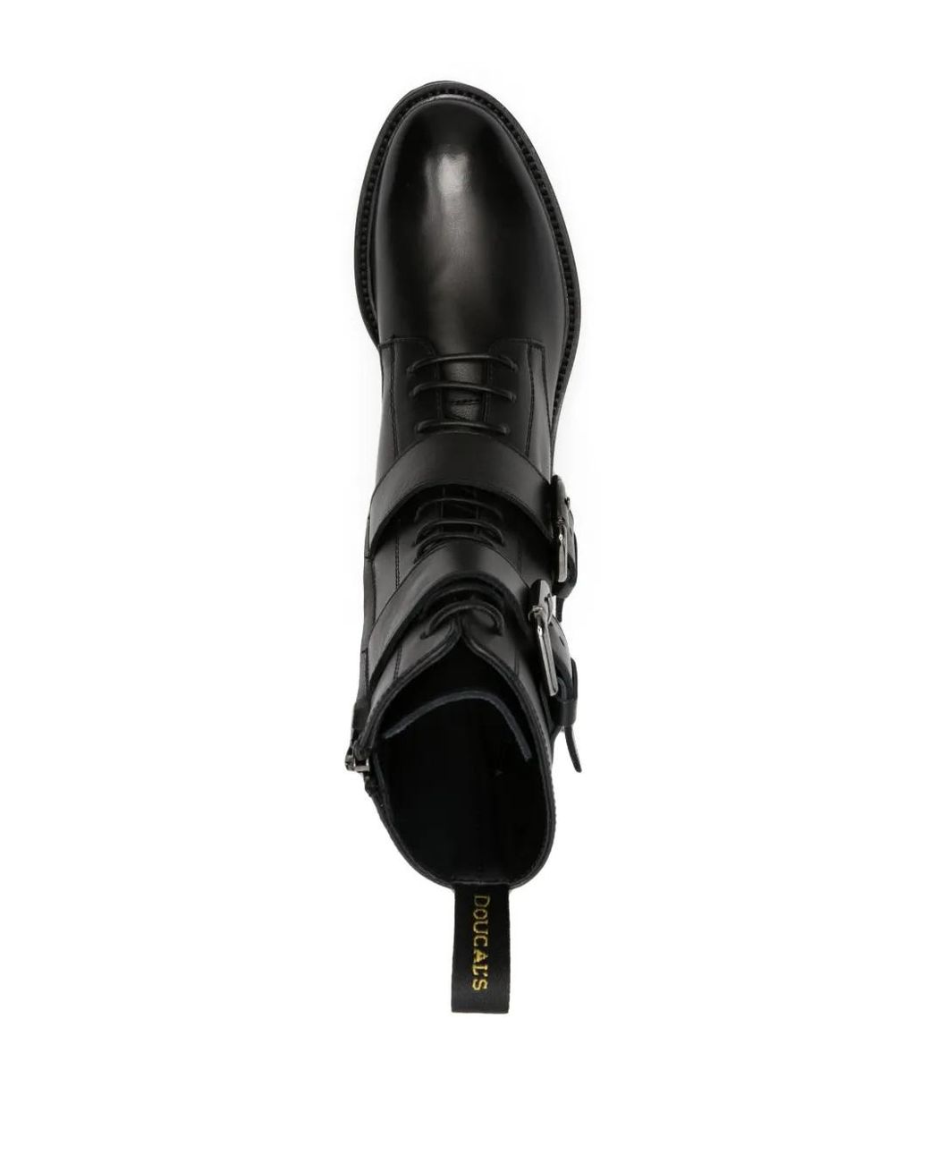 Doucal's Black Lace-Up Boots