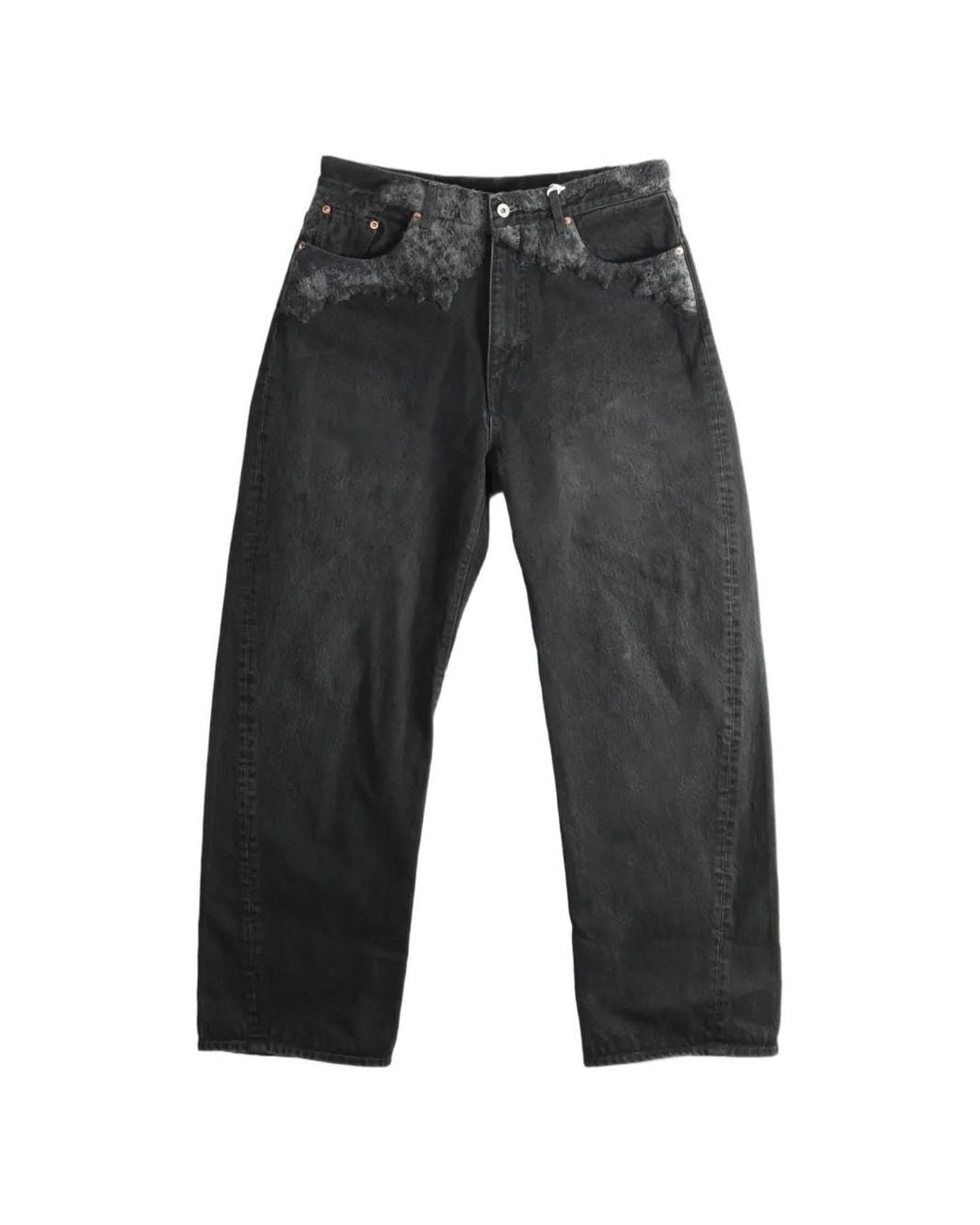 Doublet Gray Straight-Leg Jeans
