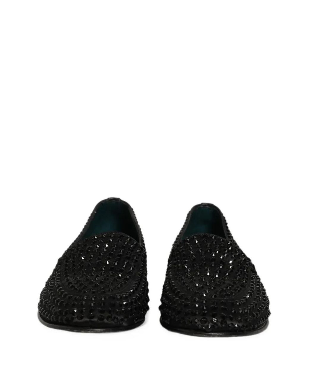 Dolce & Gabbana Black Mocassins À Strass for men