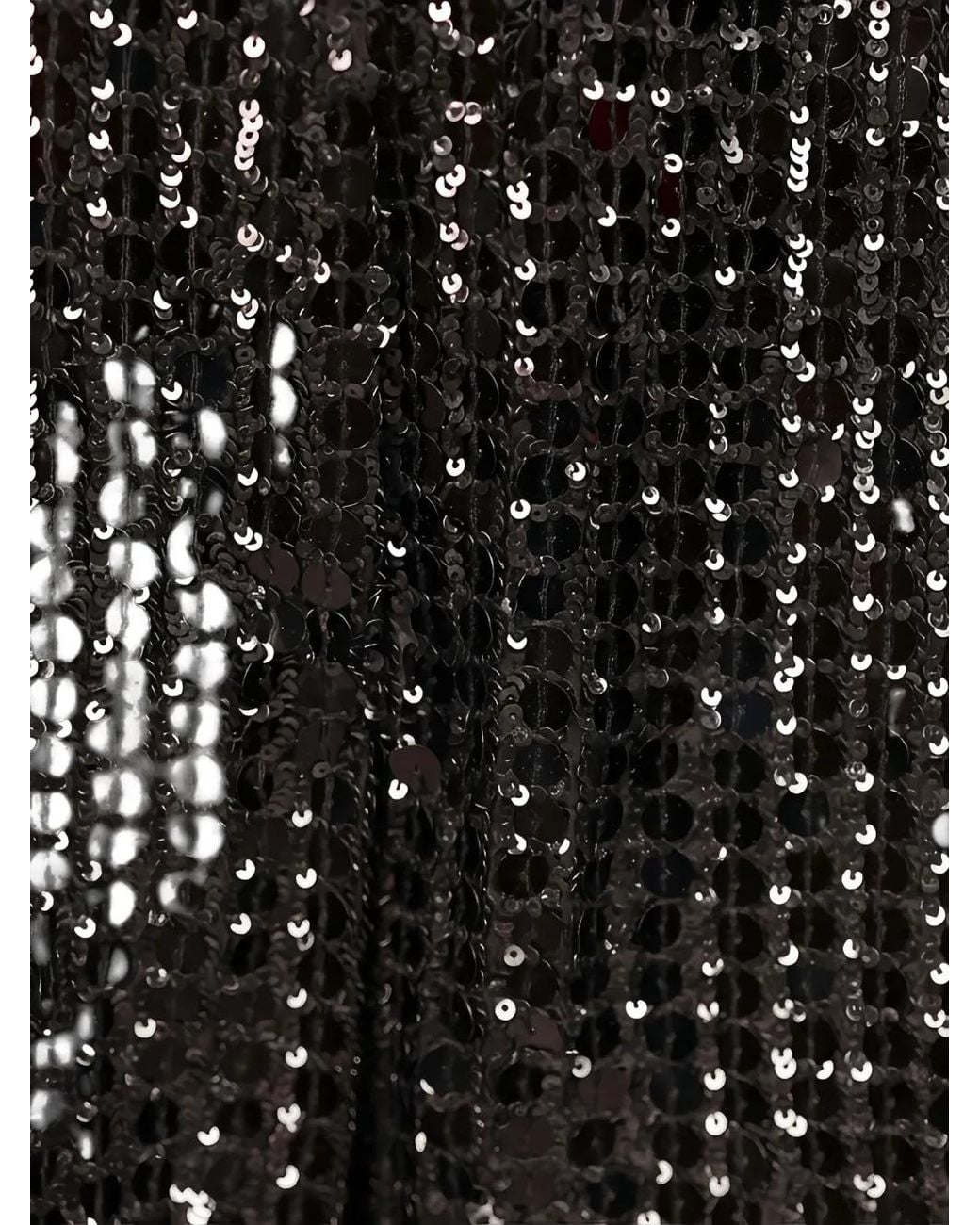 Valentino Garavani Black Sequin-Embellished Shorts