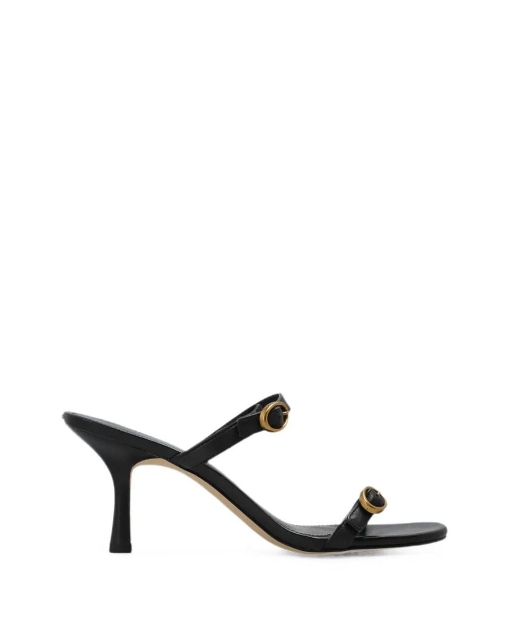 MICHAEL Michael Kors White Kya Buckle-Detail Sandals
